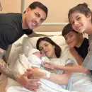 Naci� Lautaro, el tercer hijo de Leandro Paredes y Camila Galante: las primeras fotos