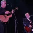 Pedro Aznar y David Lebón homenajearon a Serú Girán en el Quilmes Rock