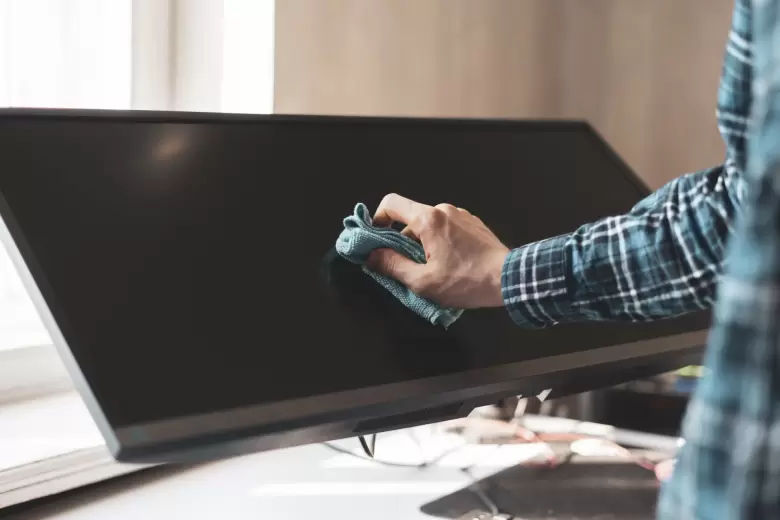limpieza televisor