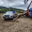 (Video) El Cristo del Manzano Histórico cayó tras un desperfecto técnico de la grúa