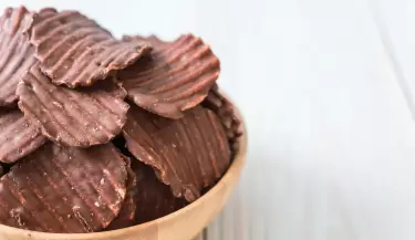 papas fritas con chocolate
