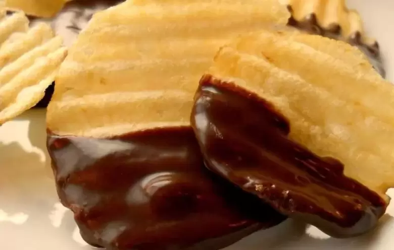 papas fritas con chocolate