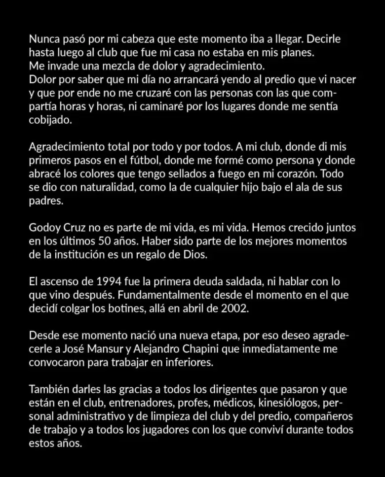 despedida oldrá