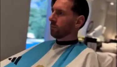 messi nuevo look