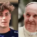 Franco Colapinto le dedic� un sentido mensaje al Papa Francisco: "Nos inspir� a ser mejores personas"