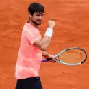 Mariano Navone triunfó en su debut en el Masters 1000 de Madrid y se metió en segunda ronda