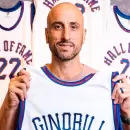 Manu Gin�bili dirigi� su primer partido como DT