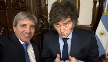 Luis Caputo y Javier Milei
