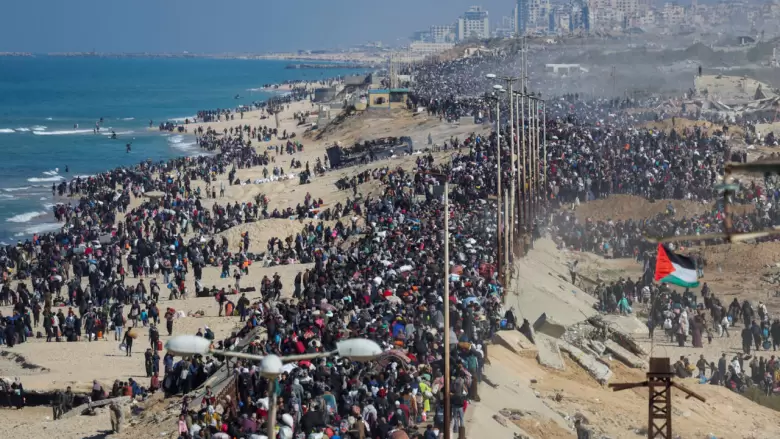 palestinos desplazados