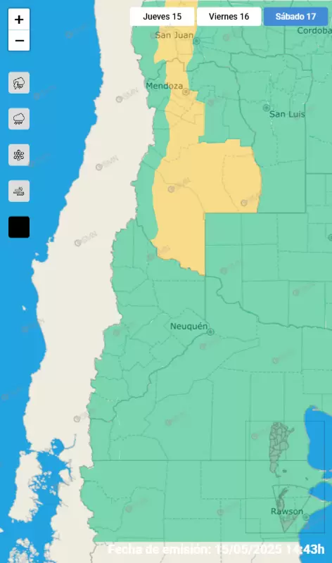 mapa de alertas SMN
