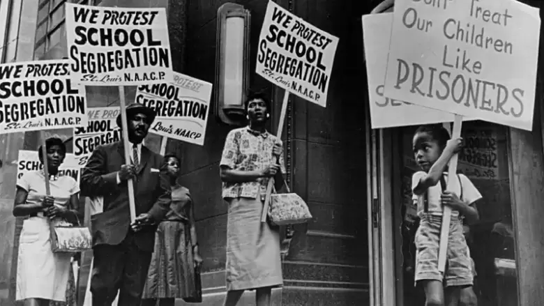 1954 - segregacion racial en las escuelas