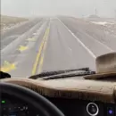 (Video) Nevó en Puente del Inca y Las Cuevas y dejó un atractivo manto blanco
