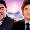 Dalma Maradona cruz� al Gordo Dan tras publicar una imagen que vincul� a su padre con Milei