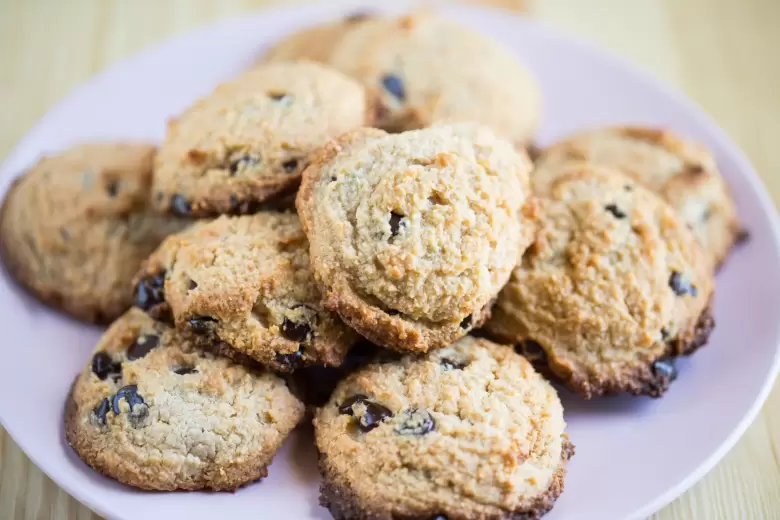 galletas de banana y harina de almendras