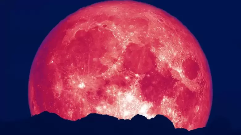 luna llena rosa