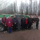 Polic�as organizaron una colecta y asistieron a familias rurales de Tupungato