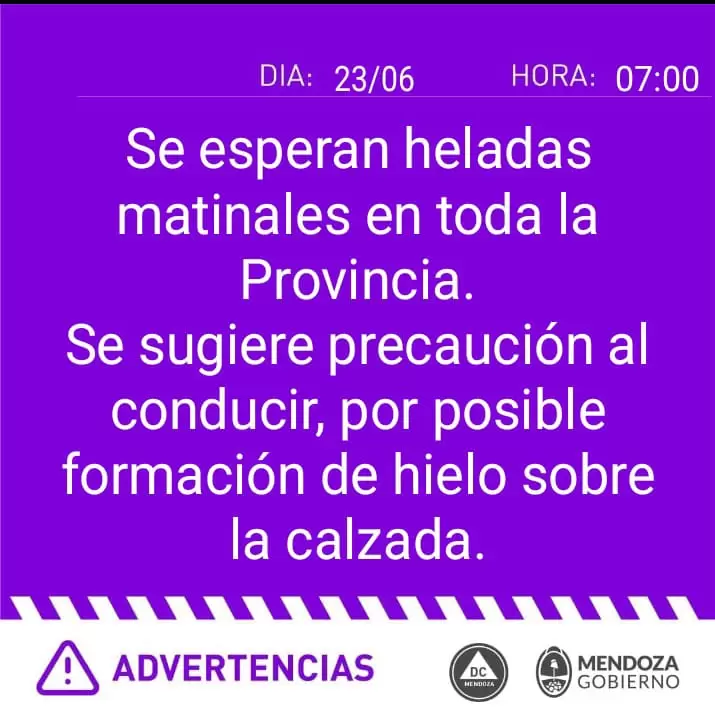 alerta meteorológica lunes 23 de junio