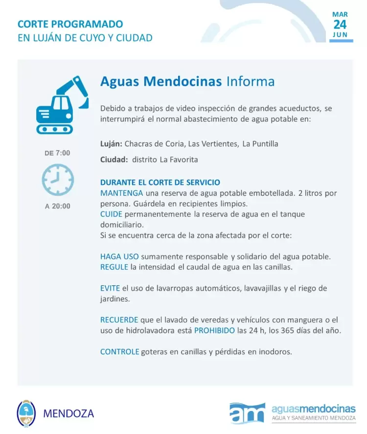 CORTE DE AGUA