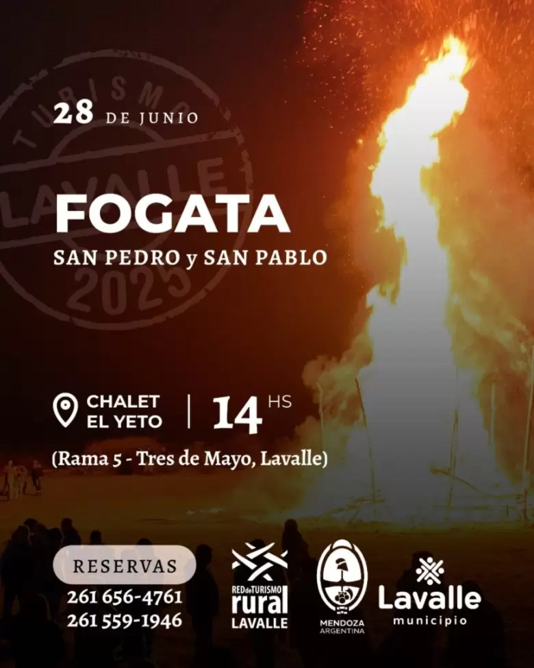 fogata san pedro y san pablo 28 junio Lavalle