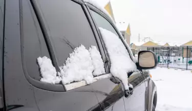 auto nieve frio