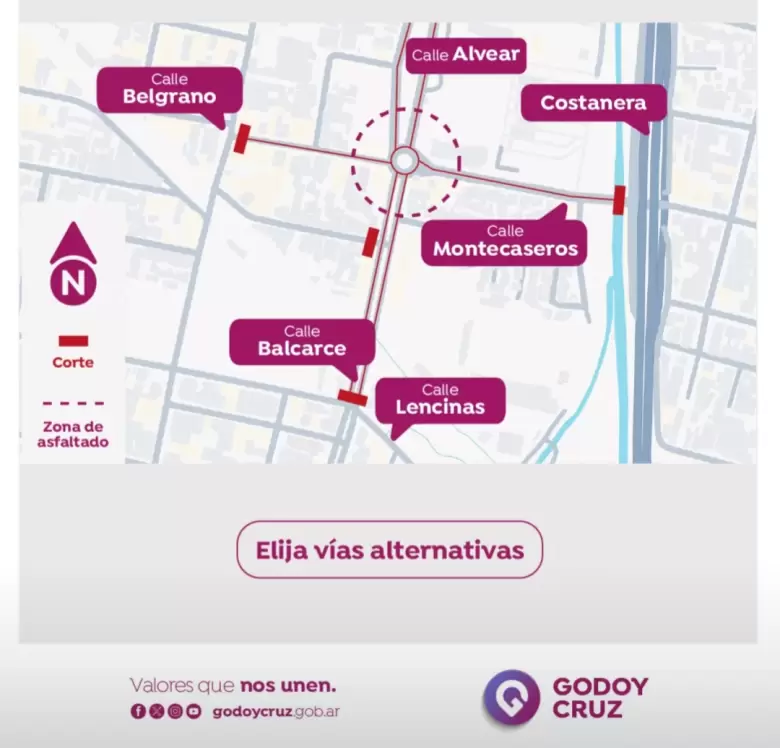 Cortes en Godoy cruz