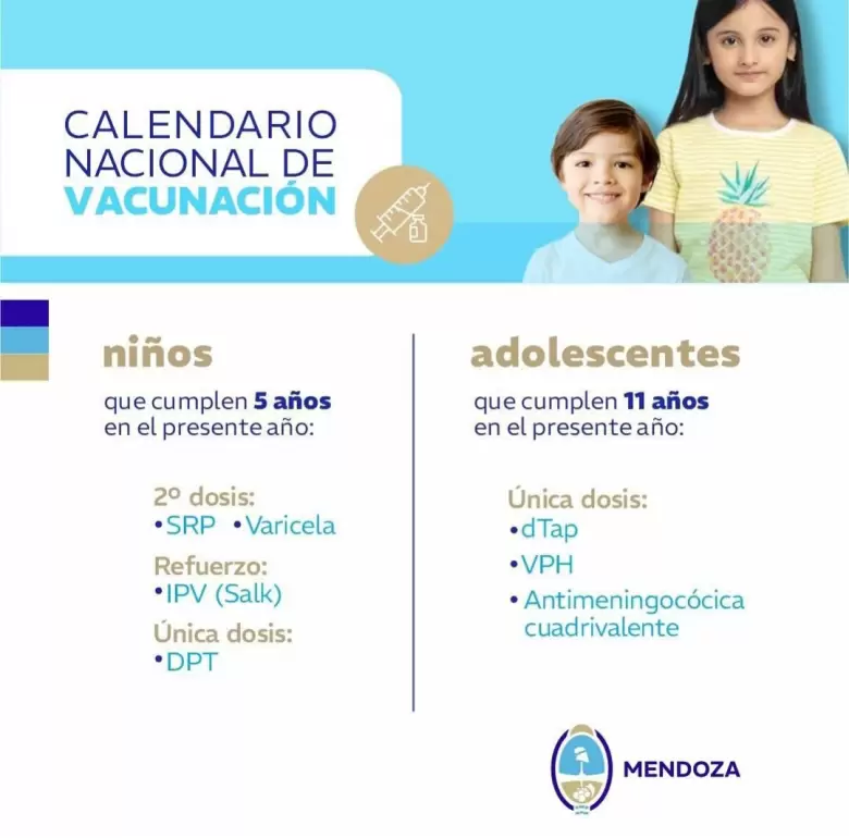 Calendario nacional de vacunaci�n