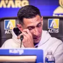 Di Mar�a se emocion� en su regreso oficial a Rosario Central: "Estoy feliz de estar ac�"