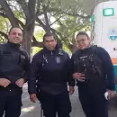 Preventores y polic�as asistieron a una mujer que dio a luz en plena Plaza Independencia