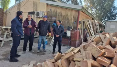 Avanzan las obras escolares en El Algarrobal durante el receso invernal