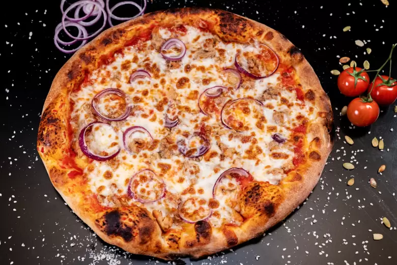 pizza de cebollas
