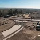 Vialidad avanza con rotondas clave sobre la ruta 60: las que unen con las calles Maza y Terrada
