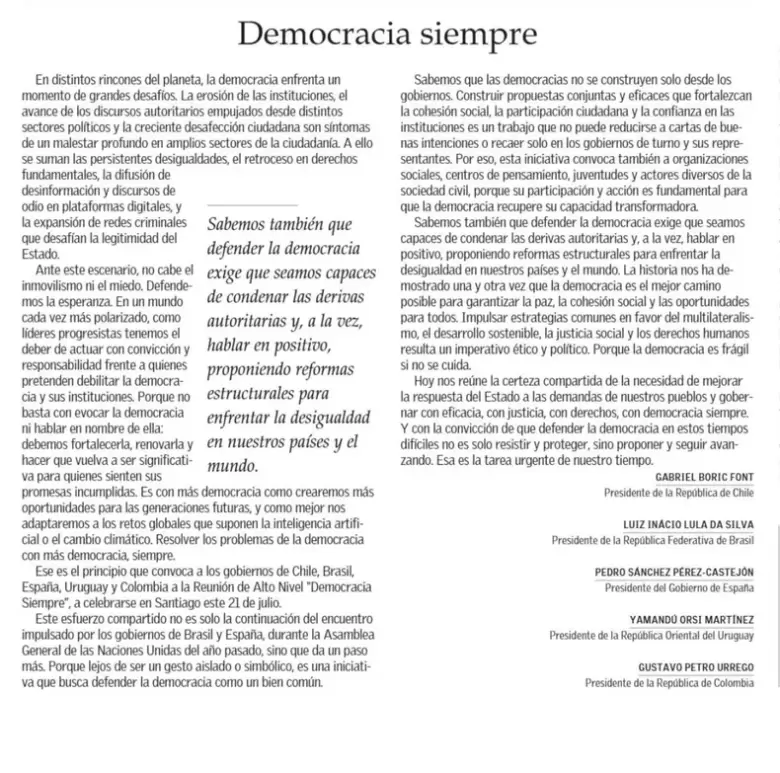 cumbre democracia