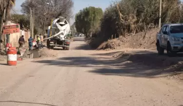 pavimentaci�n de terrada entre RP 60 y zapiola