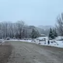 Sigue la ola polar: está cortada la principal ruta hacia el Manzano Histórico, por calzada congelada