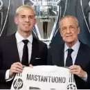 Mastantuono fue presentado en el Real Madrid y sorprendió al elogiar a un ex Barcelona