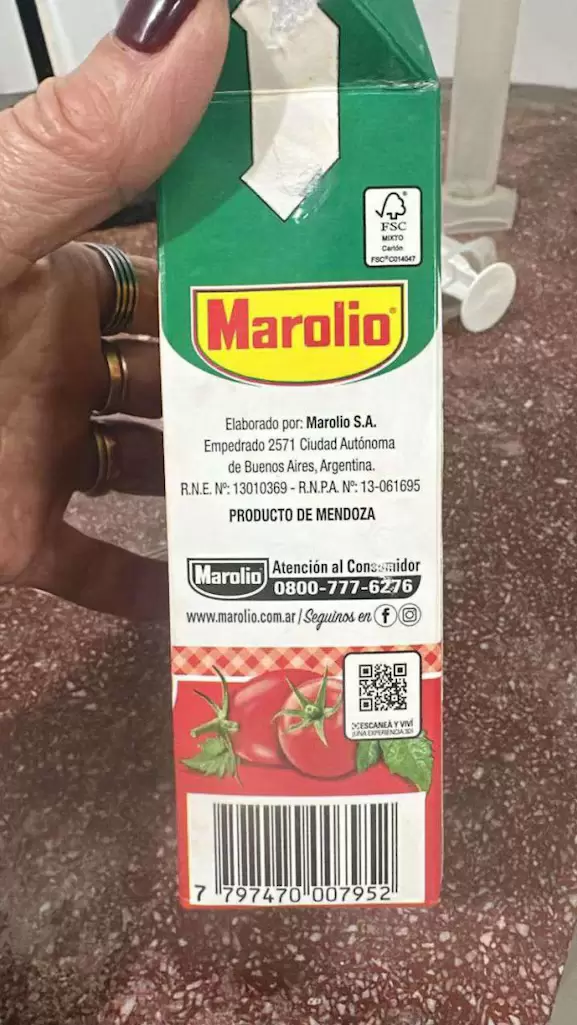 lote de tomate triturado
