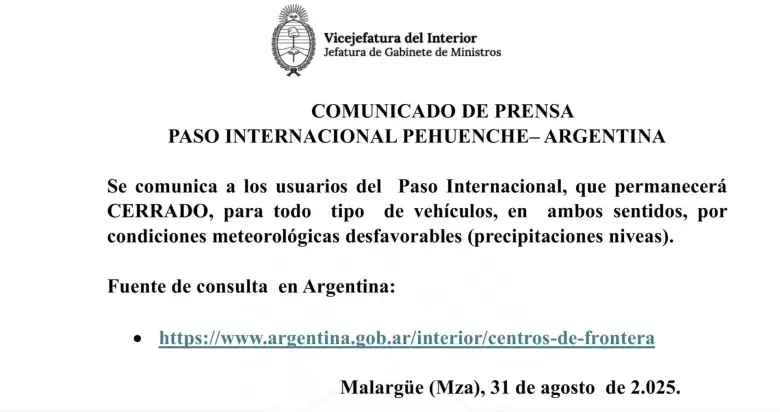 paso pehuenche 31 AGOSTO 2025