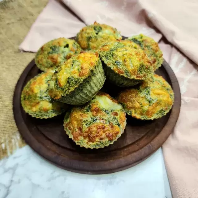 muffins de espinaca