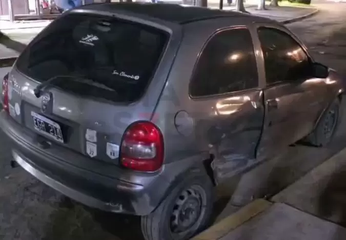 Así quedó el auto involucrado.