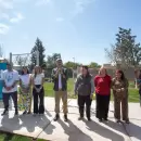 Ulpiano Suarez y vecinos celebraron la reapertura de la Plaza Chamorro