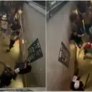 (Videos) Otra vez violencia en Brasil: palazos y golpes de la Polic�a contra los hinchas de Lan�s