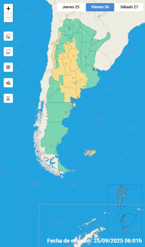 mapa de alertas