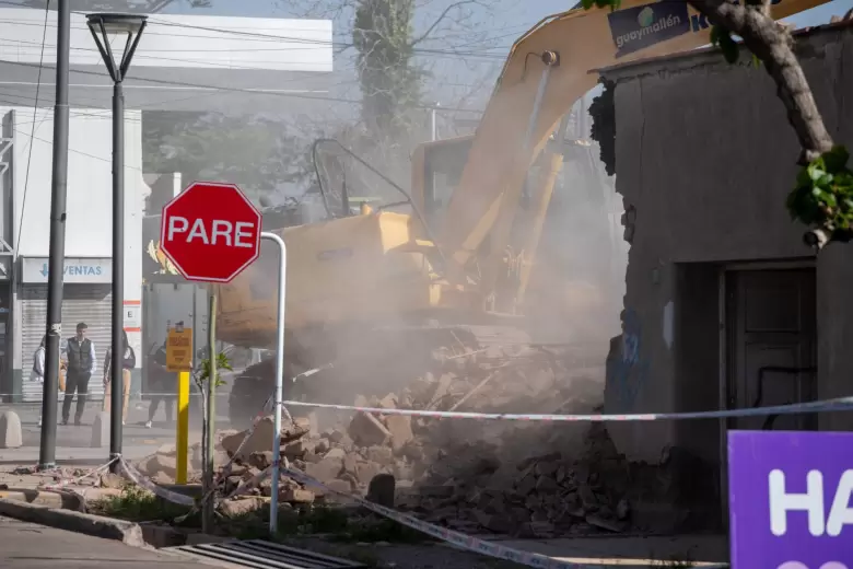 búnker demolido en Guaymallén