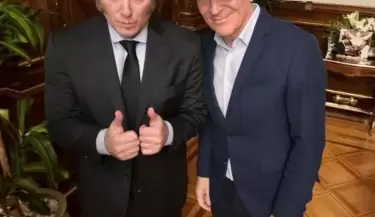 Javier Milei recibi� a Jos� Luis Espert en Olivos y confirm� su candidatura