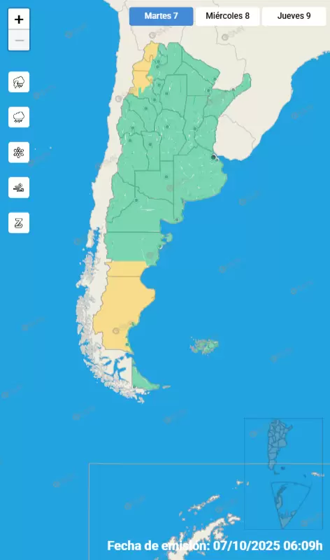 mapa de alertas