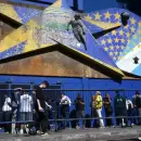 (Videos) El último adiós a Russo: una multitud de hinchas despidió al DT en La Bombonera