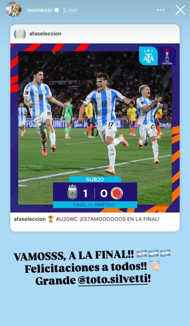 messi argentina sub 20