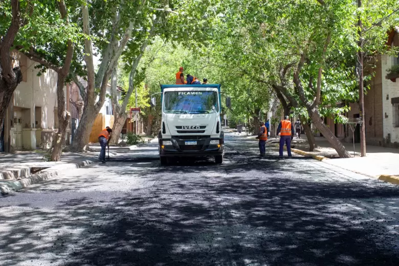 Obras en calle Avellaneda