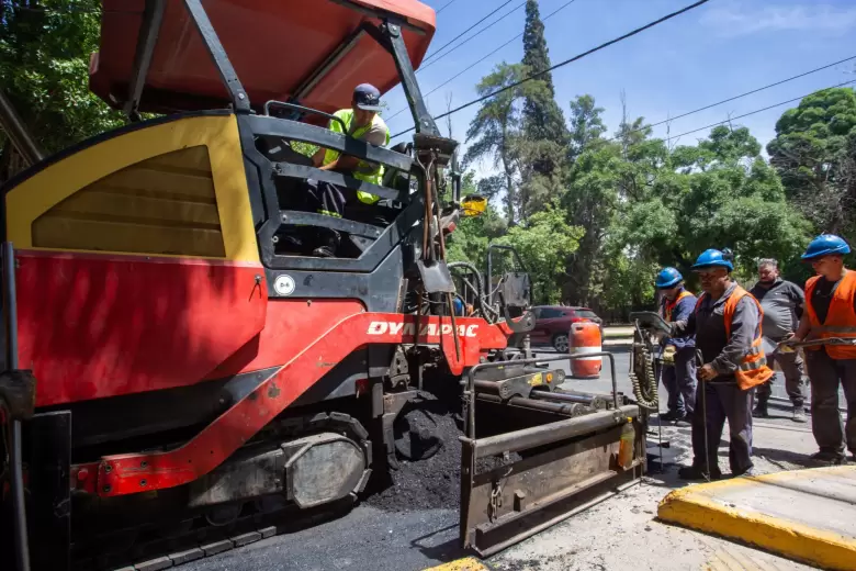 Obras en calle Avellaneda