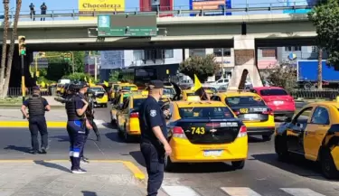 protesta de taxistas